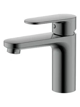 Смеситель для раковины Aquatek AQ1810BGM однозахватный, излив 87мм, б/дон. клапана, сталь оруж