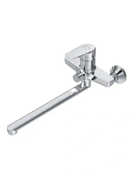 Смеситель AM.PM S для ванны и душа F90A90000 однозахватный, настенный, излив 320мм, хром