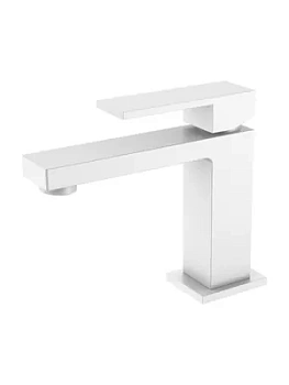 Смеситель Boheme 471-MW для раковины, на 1 отв, однозахватный, фикс излив, белый матовый