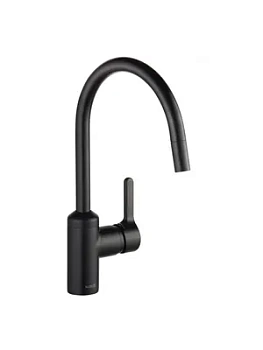 Смеситель KLUDI для кухни, выдвижной поворотный излив, черный матовый 428513978
