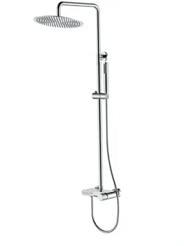 Душевая система Boheme 128-CRCR.4 настенная, с изливом, верхний/ручной душ, хром