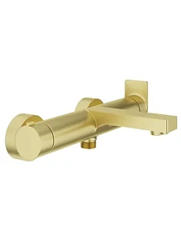 Смеситель для ванны/душа Aqueduto GEO0650 настенный, однозахв., излив 169мм, золото шлиф