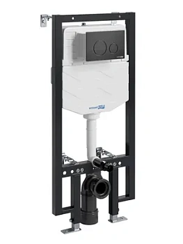 Инсталляция для унитаза WasserKRAFT с клавишей смыва, цвет: черный 56TLT.010.ME.MB02