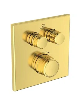 Ideal Standard CERATHERM Смеситель для душа A7302A2 встраив, термостат,вн часть,шлиф.золото