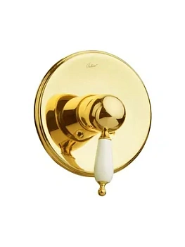 Смеситель Boheme Oro 285 для душа, встраиваемый, однозахватный, золото