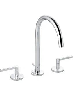 Смеситель KLUDI Puristic для раковины на 3 отверстия, двухзахватный, хром 201430515