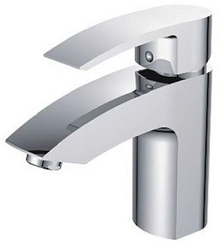 Смеситель Ledeme Н43 для раковины, фиксированный излив, однозахватный, хром L1043