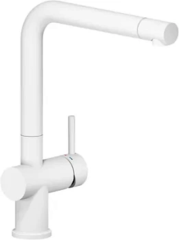 Смеситель NOBILI для кухни, поворотный излив, белый матовый LV00113WM