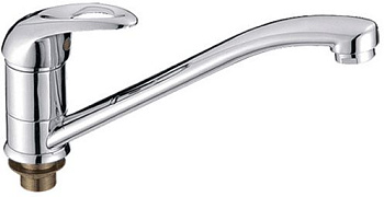 Смеситель Ledeme Н15 для кухни, с поворотным изливом, однозахватный, хром L4915