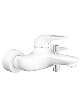 Смеситель Grohe 33591LS3 для ванны, однорычажный, настенный, белый