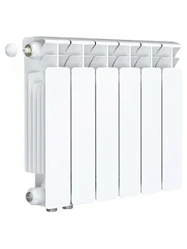 Радиатор биметаллический Rifar Ventil BVL 350 нижнее левое подключение, 6 секции, 834 Вт