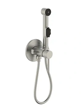 Смеситель встраиваемый Iddis с гигиеническим душем, круглый, сатин 003BNR0i08