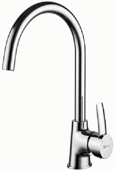 Смеситель для кухни Lemark S LM3255C с высоким поворотным изливом, хром