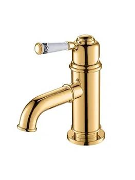 Смеситель Zeegres 73003302 для раковины, однозахватный, излив 116мм, золото