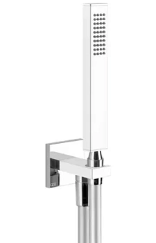 Душевой гарнитур GESSI Rettangolo 20123.031 шланговое подключение, лейка, шланг, хром