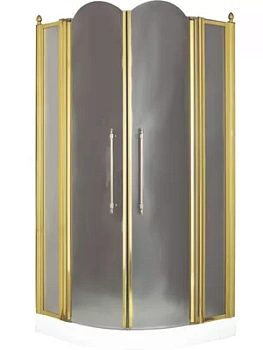 Душевой уголок Migliore (900х900х1950) стекло матовое, золото 22678