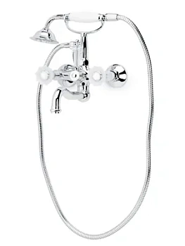 Смеситель Boheme Camelia для ванны/душа, настенный, двухзахв, лейка 1 режим, хром 273-Camelia