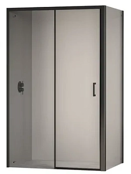 Душевой уголок RGW PA-177B (1400х1100х1950) стекло 6мм прозрачное/черный 350817741-14 (350801714-14+352205211-14)