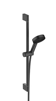 Душевой набор Hansgrohe Select 24160670 3jet Relaxation лейка, шланг,штанга 65см, мат.черный