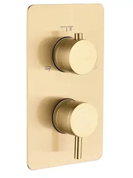 Смеситель Boheme 135-3-MG для ванны/душа, встраиваемый, на 3 потребителя, золото мат
