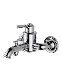 Смеситель для ванны/душа Aquatek AQ1540CR настенный, однозахватный, излив 217мм, цвет: хром