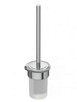 Ершик для унитаза KLUDI- настенный, хром/белое матовое стекло 5897405