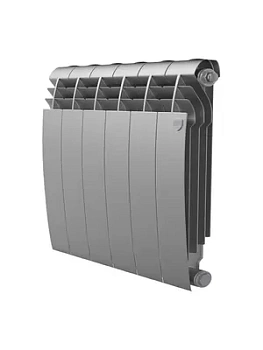 Радиатор биметаллический, 6 секциий ROYAL THERMO B ВШГ:574х480х87, 1110Вт, серебро, НС-1682278