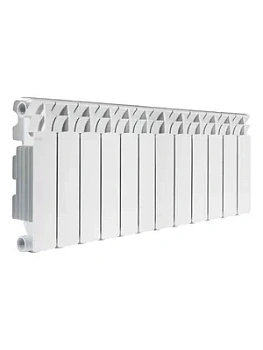 Радиатор алюминиевый Fondital 350/100 12 секций, 1716Вт, белый