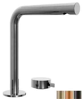 Смеситель для раковины Fantini высокий двухсекционный, вылет 19см, покрытие PVD A107WF