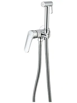 Смеситель Aquatek AQ1019CR встраиваемый, однозахватный, с гигиеническим душем, цвет: хром