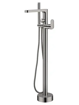 Смеситель Boheme 459-GM для ванны/душа, напольный, однозахватный, с ручным душем, графит