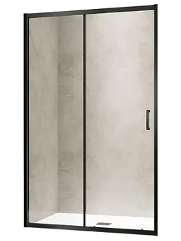 Душевая дверь RGW PA-114 (1000х1950) раздвижная, стекло 6мм прозрачное/черный 030811410-14