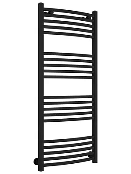 СУНЕРЖА Полотенцесушитель 1200х500 (20 ступ.) нерж.сталь, диаг./нижнее подкл. черный матовый