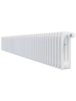 Радиатор Zehnder 3030 трехтрубчатый 42 секции, боковое подключение 1/2", белый
