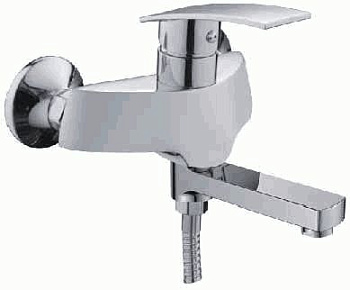 Смеситель Ledeme настенный, для ванны и душа, однозахватный, с душевой лейкой, хром L3170