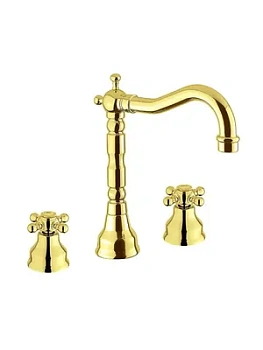 Смеситель для раковины Migliore на 3 отверстия, золото ML.REV-412.DO