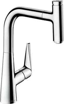 Смеситель Hansgrohe Talis Select M51 для кухни 220 вытяжной излив, хром 73852000