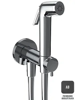 Смеситель Almar Atthis встраиваемый, гигиенический душ и прогрессивный картридж, цвет черный металл браш E136009.AB