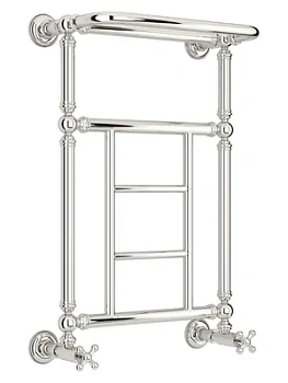 СУНЕРЖА 1452 Полотенцесушитель 660х400 нерж.сталь,с полкой, нижнее подкл. 00-0282-6640