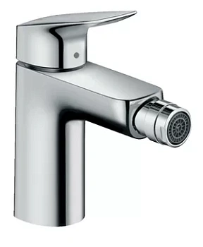 Смеситель Hansgrohe 71200000 для биде однозахватный, фиксированный излив, донный клапан, хром