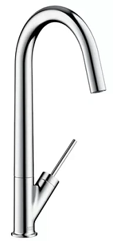 Смеситель Axor 10822 для кухни однозахватный, поворотный излив 216 мм, хром