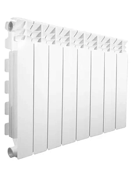 Радиатор алюминиевый Fondital 500/100 (97х556) белый 8 секций, 1408 Ватт