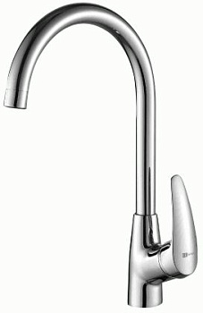 Смеситель для кухни Lemark LM0405C однозахватный с поворотным изливом, хром