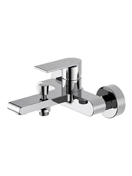 Смеситель для ванны/душа Aquatek AQ1440CR настенный, однозахватный, короткий излив 189мм, хром