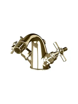 Смеситель GATTONI для биде, ручки Paris, с донным клапаном, золото 24к TR370/18DO