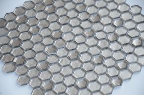 Argento grani hexagon 13x23x6