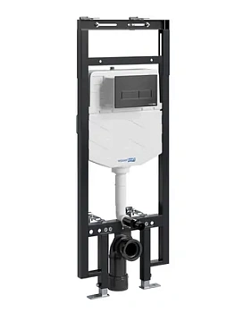 Инсталляция для унитаза WasserKRAFT с клавишей смыва, черный матовый 58TLT.010.ME.MB03