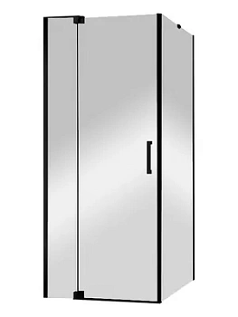 Душевой уголок CEZARES SLIDER (1000-1100х1000х1950) AH-1-100-100/110-C-NERO стекло прозрачное/черный