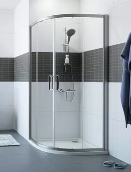 Душевой уголок HUPPE 2 900х900х2000 1/4 круга, хром глянц./стекло прозрачное C20612.069.321