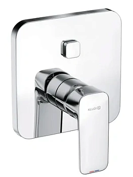 Смеситель KLUDI для ванны/душа встраиваемый, внешняя часть, PUSH&SWITCH, хром 406590575